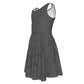 Girl's Gray Feather Swing Twirl Dress (no graphic)