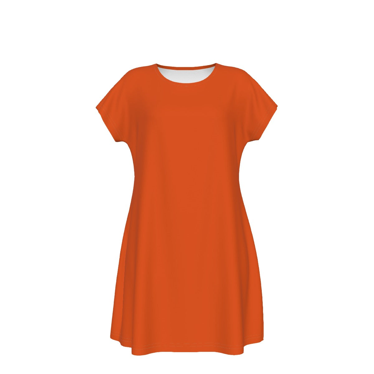 Lady's Orange Shirt Dress (no graphic)