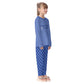 Kid's Cozy Style Blue Plaid HANUKKAH Family-Matching PJs