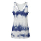 Lady's Navy Tie Die Tank (no graphic)