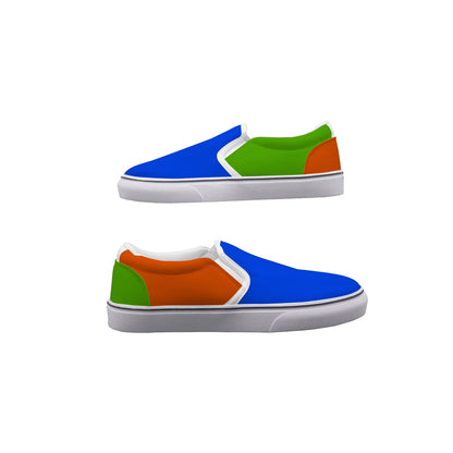 Lady's Fun Blue, Orange, and Green Signature Colors Shoes