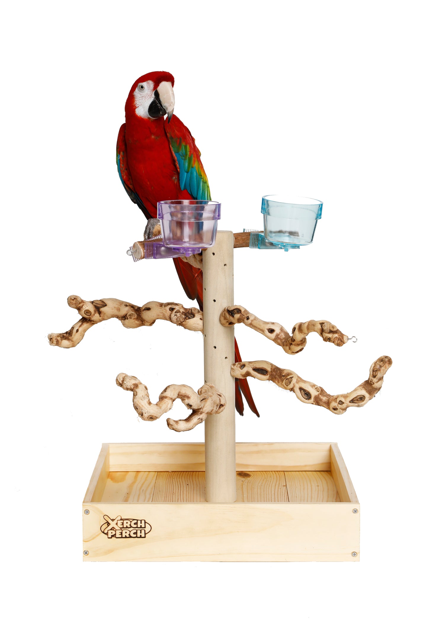 Natural Wood Parrot Stand Perch, Xerch Perch, The Parrot Mom, Bird Tree, Parrot Play Stand, Wood Tree Perch, Macaw Perch, Bird Tree Stand, Bird T Stand, Modular Parrot Tree Stand, Bird Playstand, Dragon Wood, Grape Wood