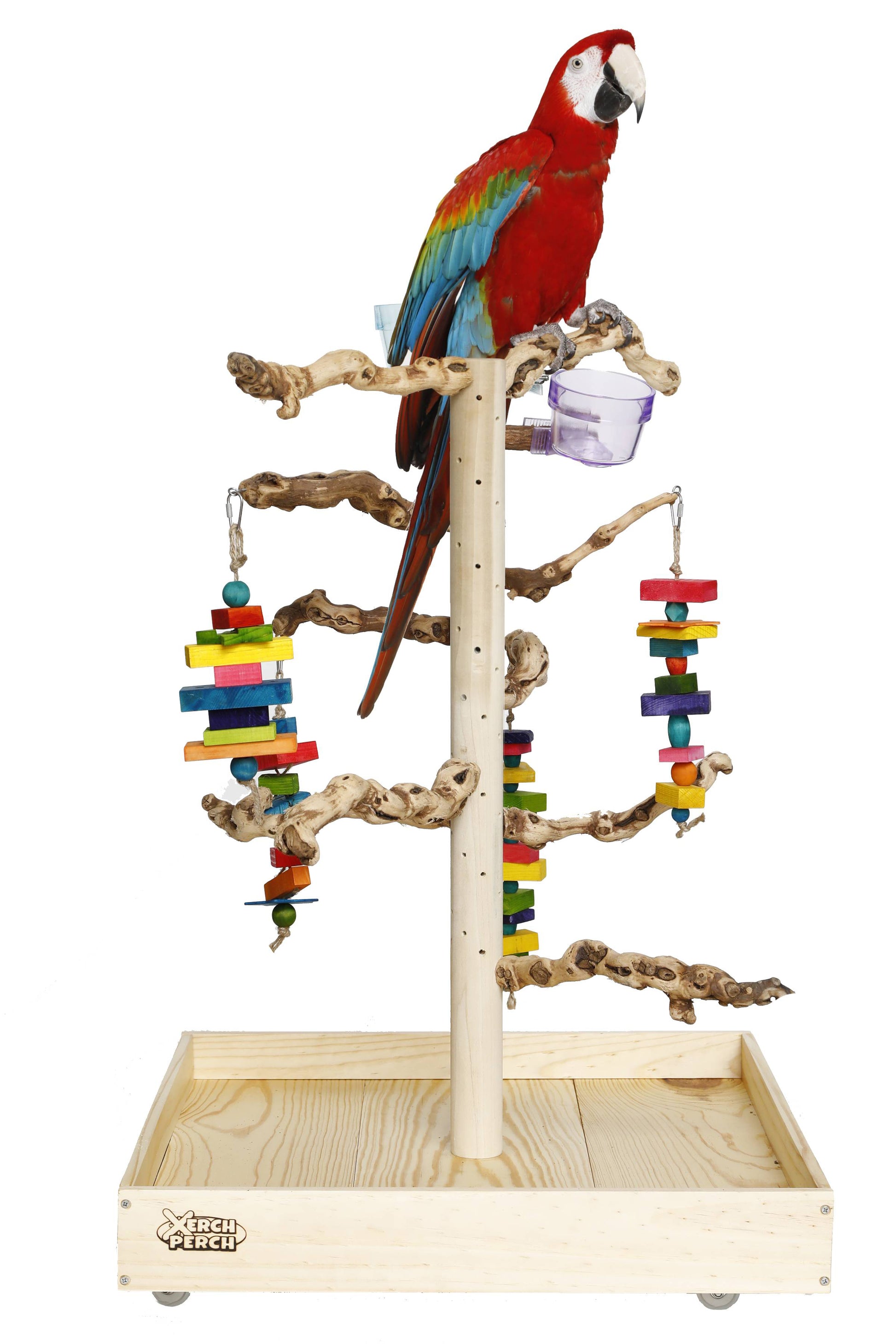 Natural Wood Parrot Stand Perch, Xerch Perch, The Parrot Mom, Bird Tree, Parrot Play Stand, Wood Tree Perch, Macaw Perch, Bird Tree Stand, Bird T Stand, Modular Parrot Tree Stand, Bird Playstand, Dragon Wood, Grape Wood