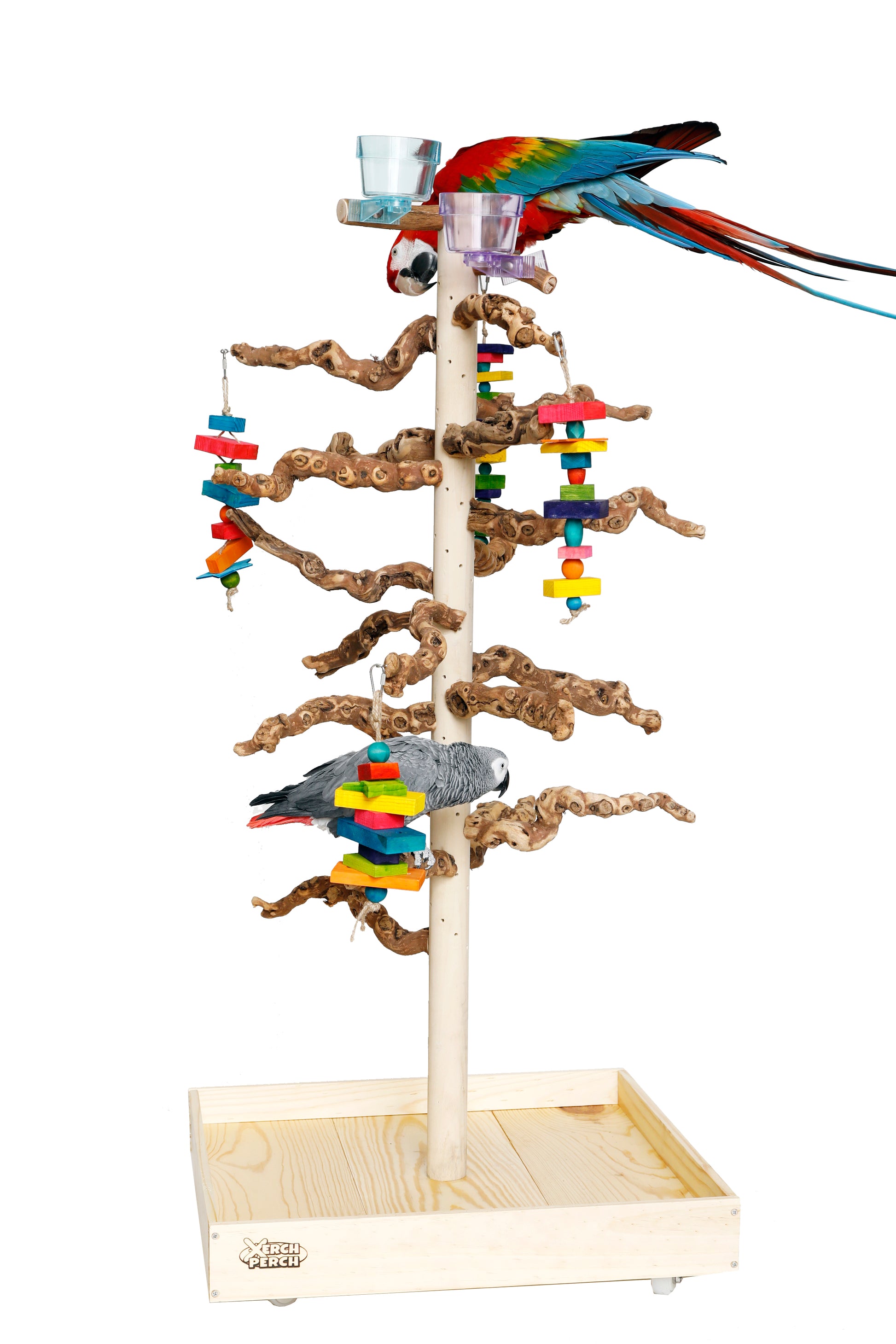 Natural Wood Parrot Stand Perch, Xerch Perch, The Parrot Mom, Bird Tree, Parrot Play Stand, Wood Tree Perch, Macaw Perch, Bird Tree Stand, Bird T Stand, Modular Parrot Tree Stand, Bird Playstand, Dragon Wood, Grape Wood