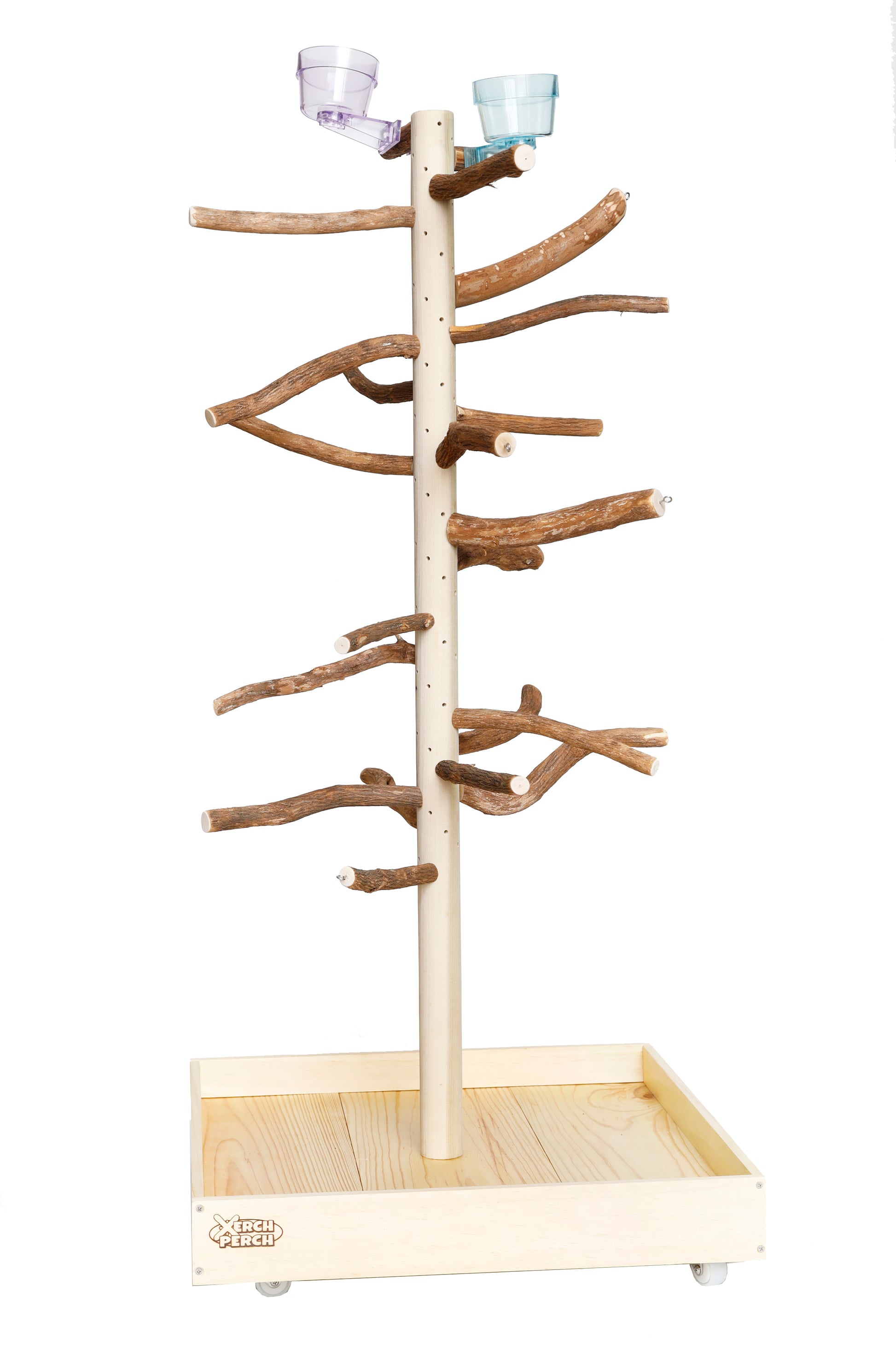 Natural Wood Parrot Stand Perch, Xerch Perch, The Parrot Mom, Bird Tree, Parrot Play Stand, Wood Tree Perch, Macaw Perch, Bird Tree Stand, Bird T Stand, Modular Parrot Tree Stand, Bird Playstand, Dragon Wood, Grape Wood