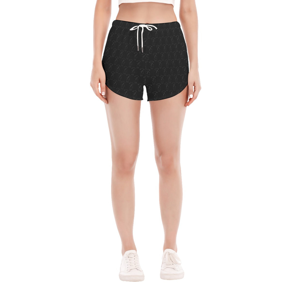 Lady's Hint of Parrot (Pirate Black) Running Shorts