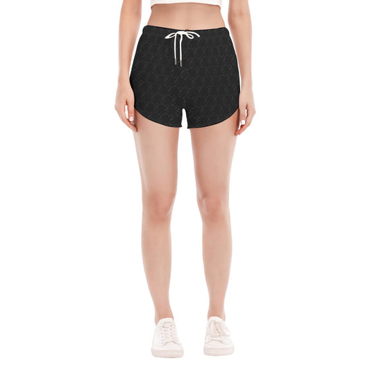 Lady's Hint of Parrot (Pirate Black) Running Shorts