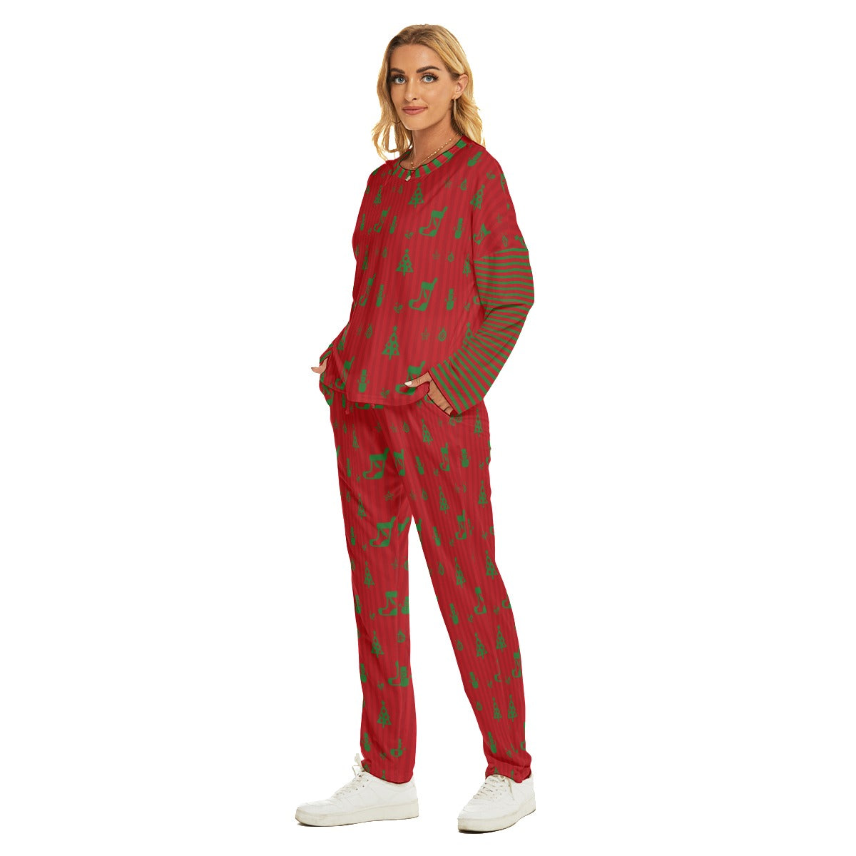 Lady's Pocket Style CHRISTMAS Family-Matching PJs