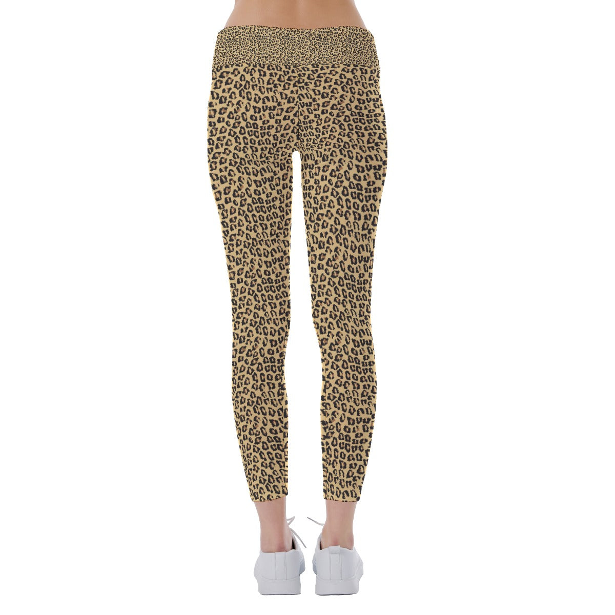 Lady's Parrot-Inspired Leopard Print Leggings