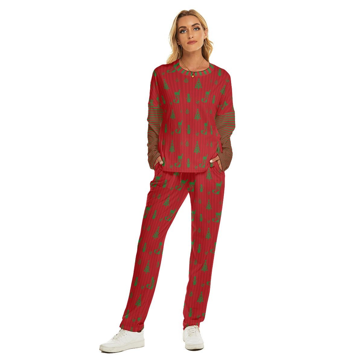 Lady's Pocket Style CHRISTMAS Family-Matching PJs