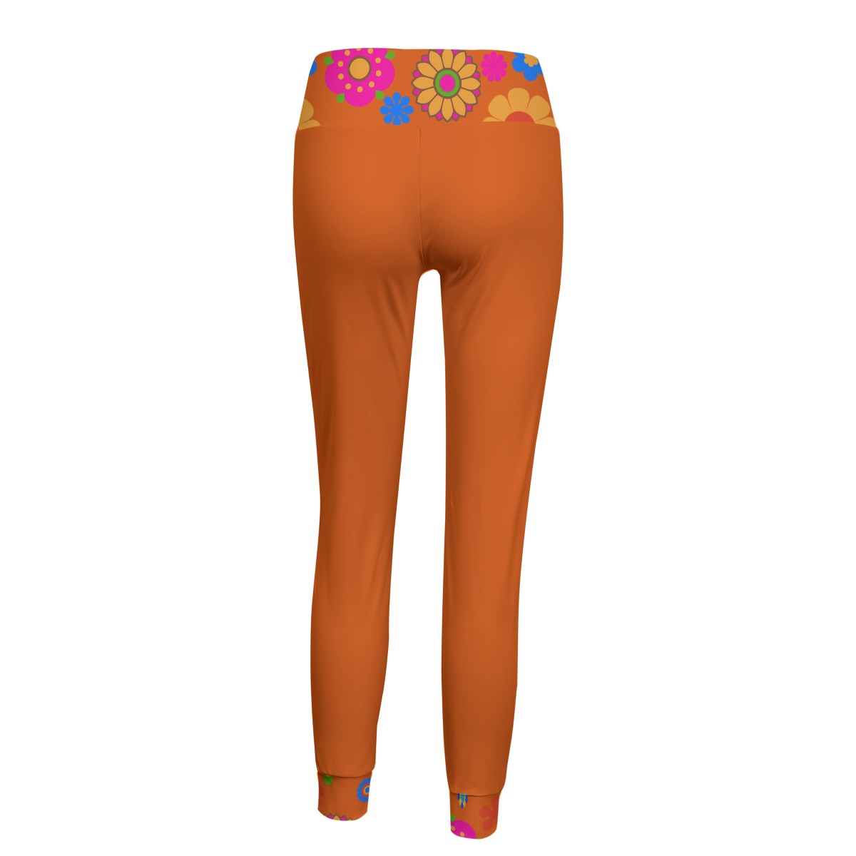 Lady's Flower Pop Orange Leggings