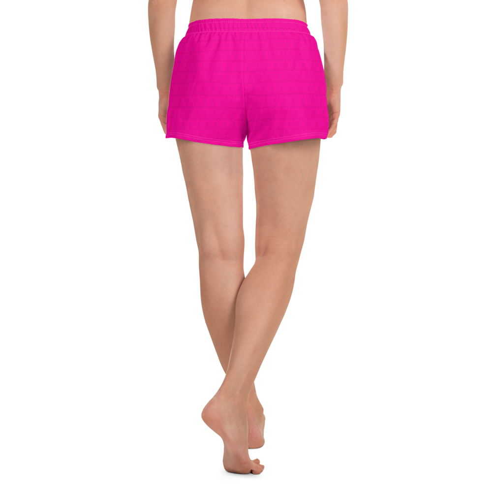 Lady's Hint of Parrot (Pink) Athletic Shorts